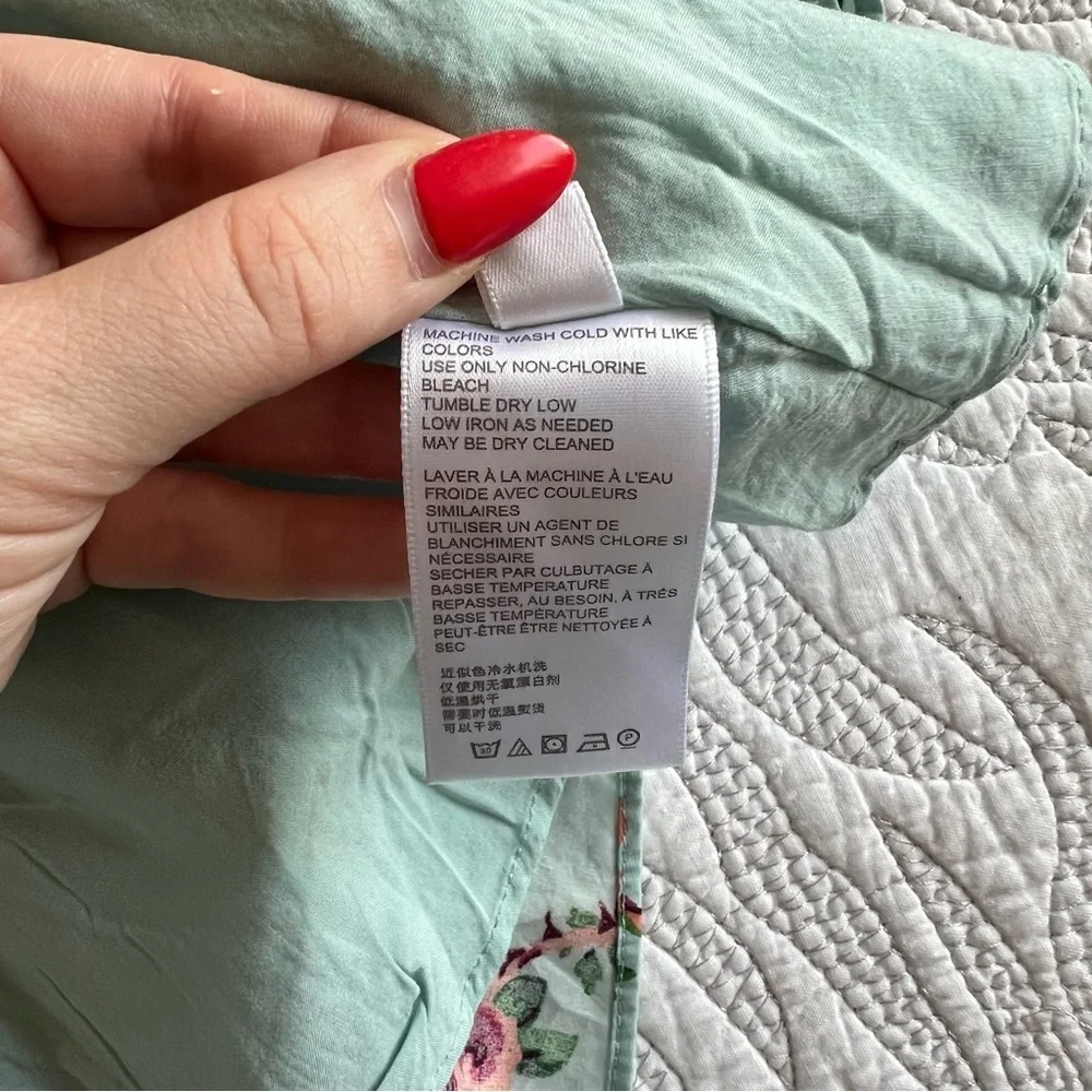 Urban Outfitters x Laura Ashley - Penelope Babydoll Mini Dress - Blue - Picture 7 of 14